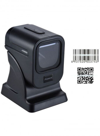 High Speed Omnidirectional Bar Code Scanner With USB Cable Black