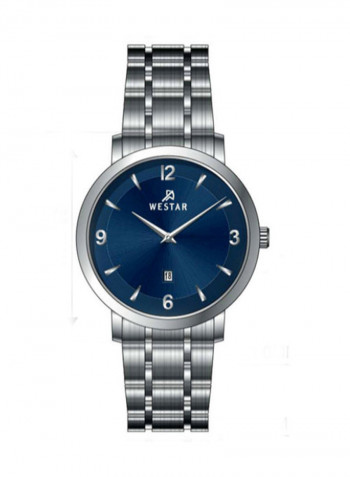 Women's Stainless Steel Quartz Analog Wrist Watch With Date Display 40220STN104