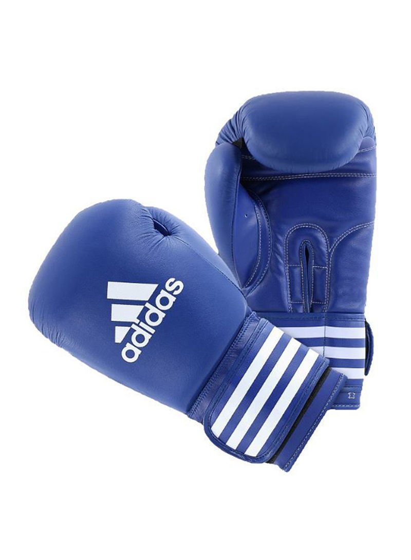 Pair Of Ultima Competition Boxing Gloves Blue/White 8ounce