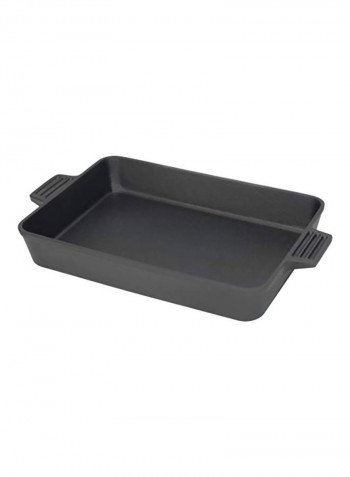 Cast Iron Rectangular Cake Pan Black 13x9inch