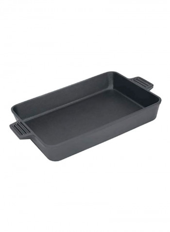 Cast Iron Rectangular Cake Pan Black 13x9inch