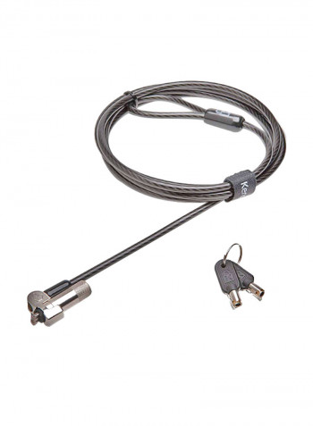 NanoSaver Keyed Laptop Lock Black/Silver