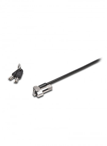 NanoSaver Keyed Laptop Lock Black/Silver