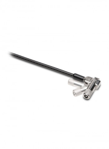 NanoSaver Keyed Laptop Lock Black/Silver