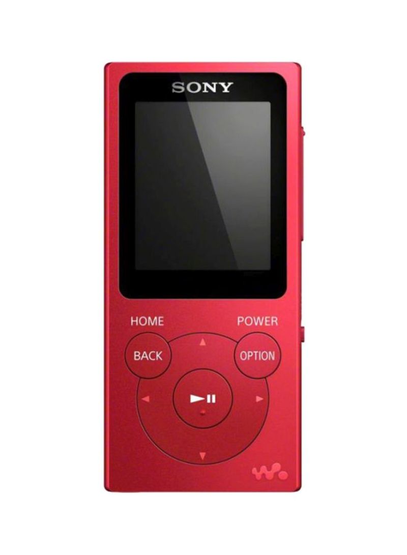 Walkman MP3 Player With FM Radio NW-E394 Red