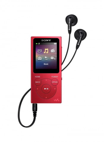 Walkman MP3 Player With FM Radio NW-E394 Red