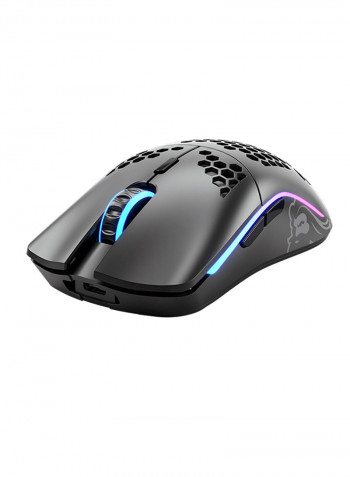 ماوس ألعاب نموذج O لاسلكي بإضاءة متعددة الألوان RGB أسود