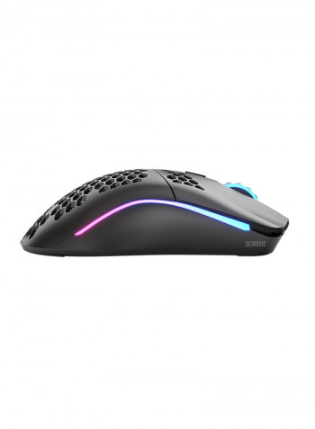 ماوس ألعاب نموذج O لاسلكي بإضاءة متعددة الألوان RGB أسود
