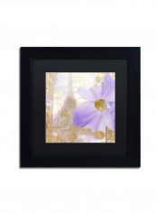 Purple Flower Framed Wall Art Green/Purple 11 x 14inch
