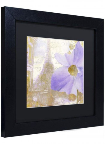 Purple Flower Framed Wall Art Green/Purple 11 x 14inch