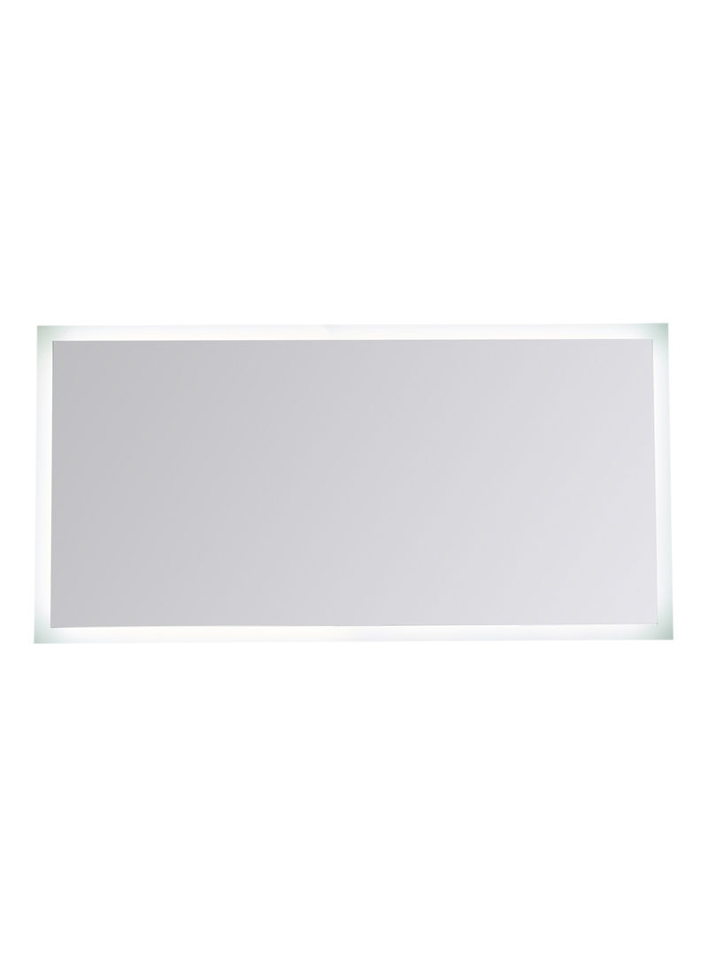 Single Touch Key Rectangle Shape LED Bathroom Mirror Transparent 1200 x 600 x 30millimeter