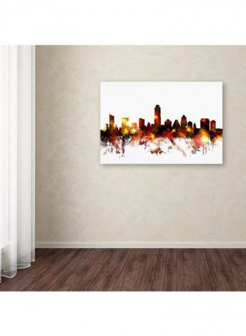 Austin Texas Skyline Iii Canvas Wall Art Multicolour 16 x 24inch