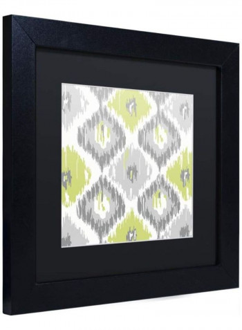 Calyx Ikat Framed Wall Art Multicolour 11 x 11inch