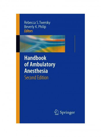 Handbook Of Ambulatory Anesthesia Paperback 2