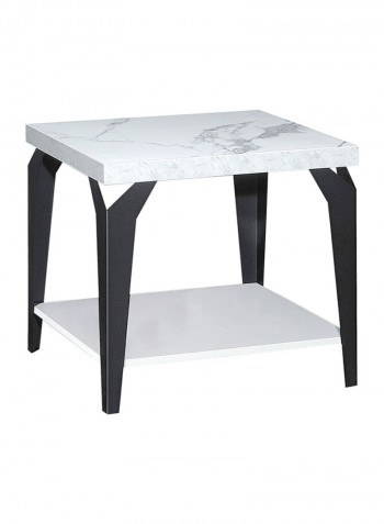 Marbella End Table With Undershelf Multicolour 59 x 55 x 59centimeter