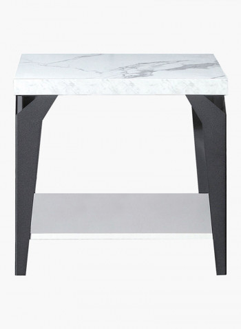 Marbella End Table With Undershelf Multicolour 59 x 55 x 59centimeter