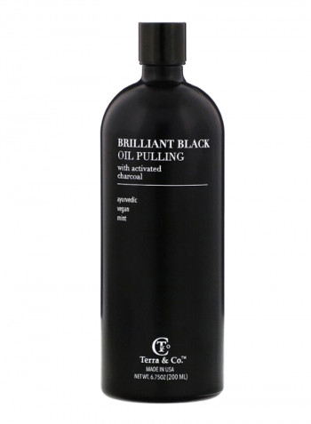 Mint With Activated Charcoal Brilliant Black Oil Pulling 200ml
