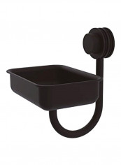 Venus Collection Wall Mounted Dotted Accents Soap Dish Black