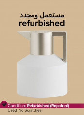Refurbished - Geo Vacuum Jug White/Silver 20x16.5centimeter