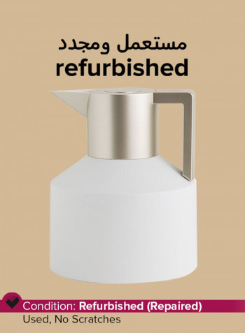 Refurbished - Geo Vacuum Jug White/Silver 20x16.5centimeter