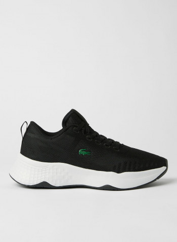 Court-Drive Fly Textile Sneakers Black/White
