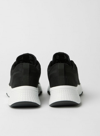 Court-Drive Fly Textile Sneakers Black/White