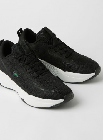 Court-Drive Fly Textile Sneakers Black/White