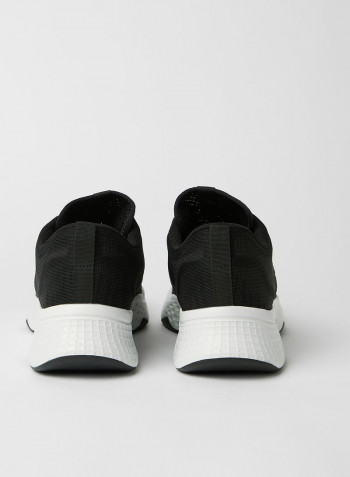Court-Drive Fly Textile Sneakers Black/White