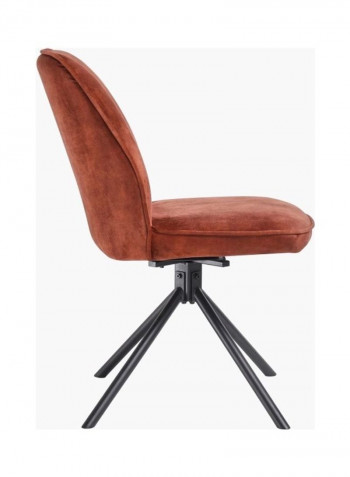 Gregor Swivel Dining Chair Brown/Black