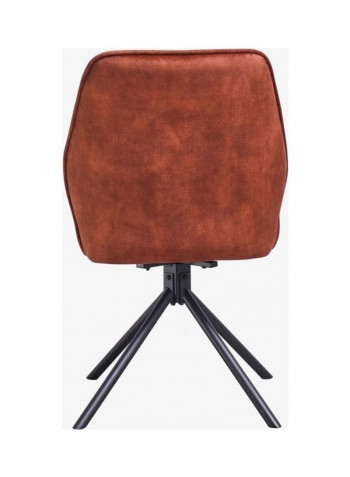 Gregor Swivel Dining Chair Brown/Black