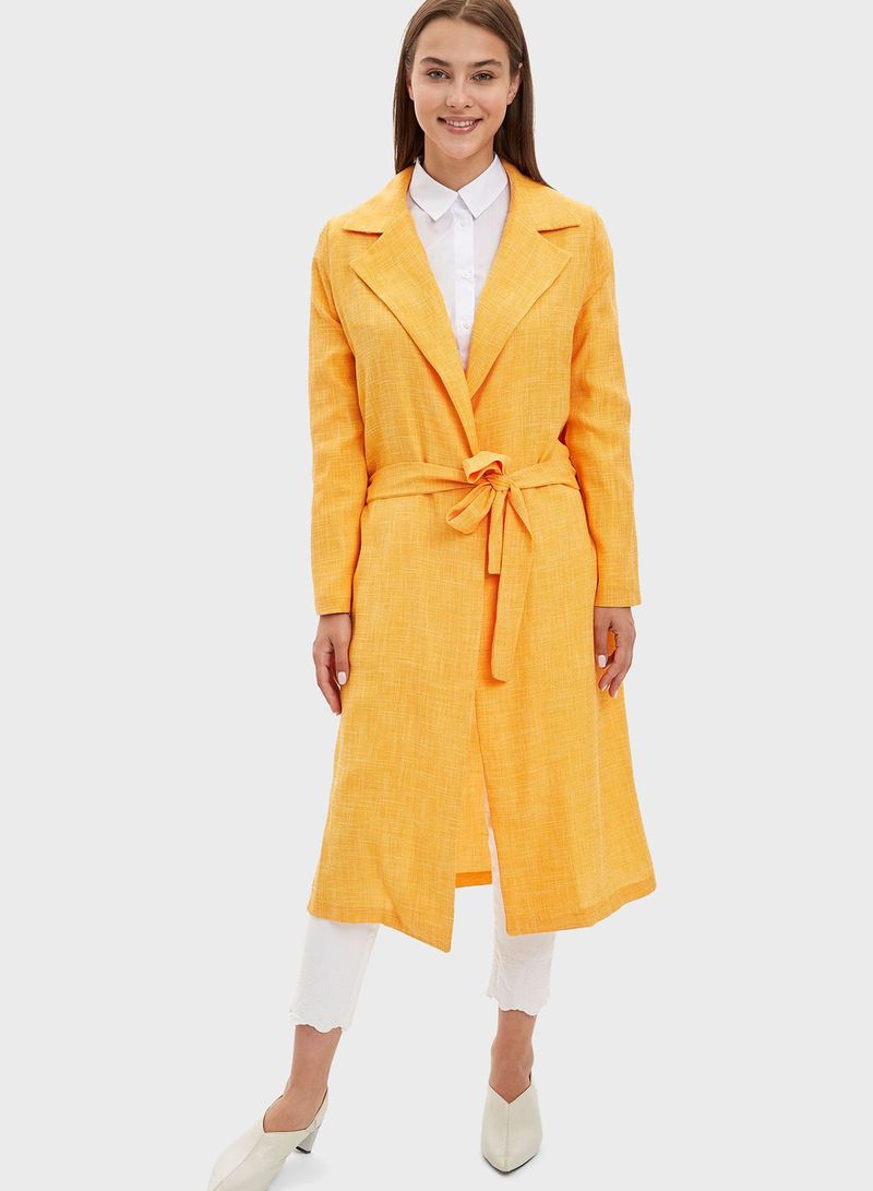 Longline Coat Yellow