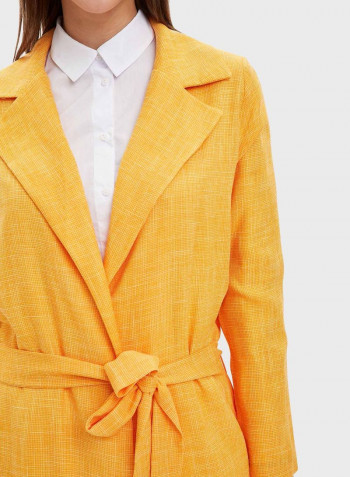 Longline Coat Yellow