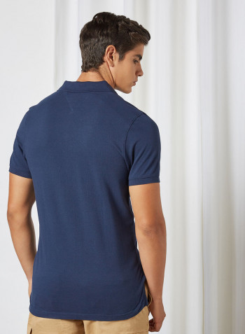 Solid Polo Black Iris