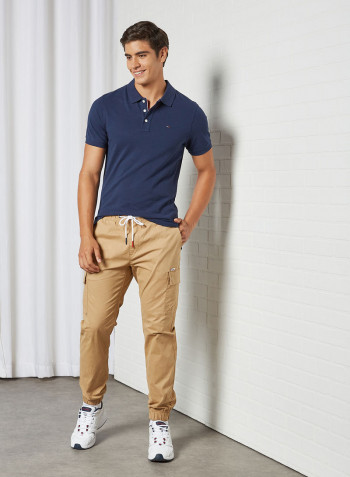 Solid Polo Black Iris