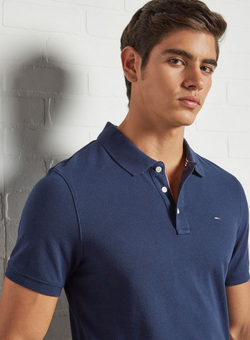 Solid Polo Black Iris