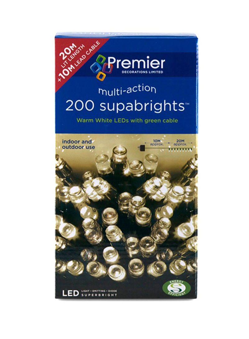 Supabrights 200 Multi Action LED Light White