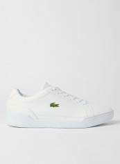 Challenge Textured Leather Sneakers White