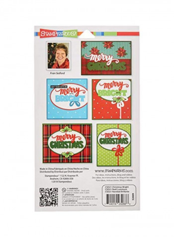 Christmas Bright Clear Die Set Clear