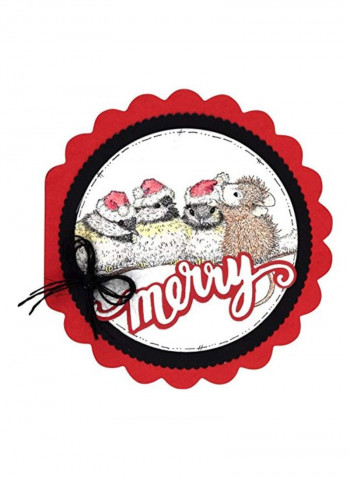 Christmas Bright Clear Die Set Clear