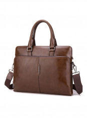 Large Capacity Portfolio Messenger Bag Brown