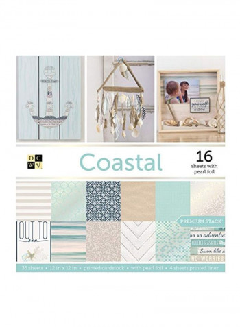 Coastal Craft Paper Green/Beige/Black