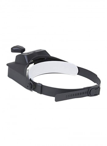 Head Magnifier With LED Light Black/Clear