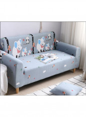 Nordic Style Animal Printed Sofa Slipcover Multicolour 235-300centimeter