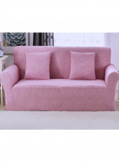 Solid Pattern Sofa Slipcover Pink 190-230centimeter