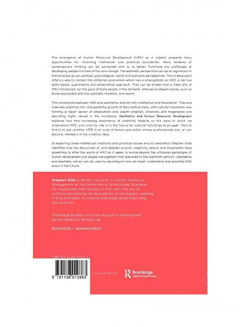 Aesthetics And Human Resource Development: Connections, Concepts And Opportunities Paperback