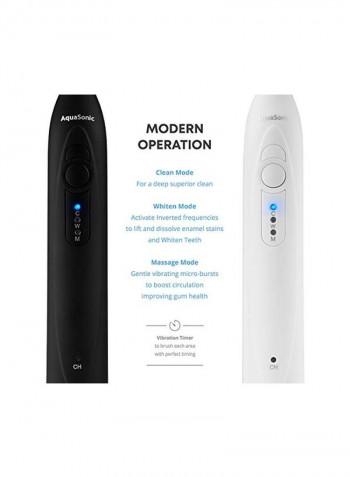 DUO Ultrasonic Whitening Toothbrush Set Black/White