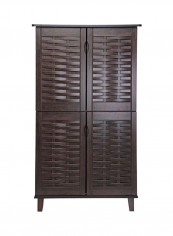 Wooden Shoe Cabinet Brown