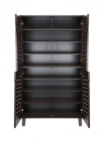 Wooden Shoe Cabinet Brown