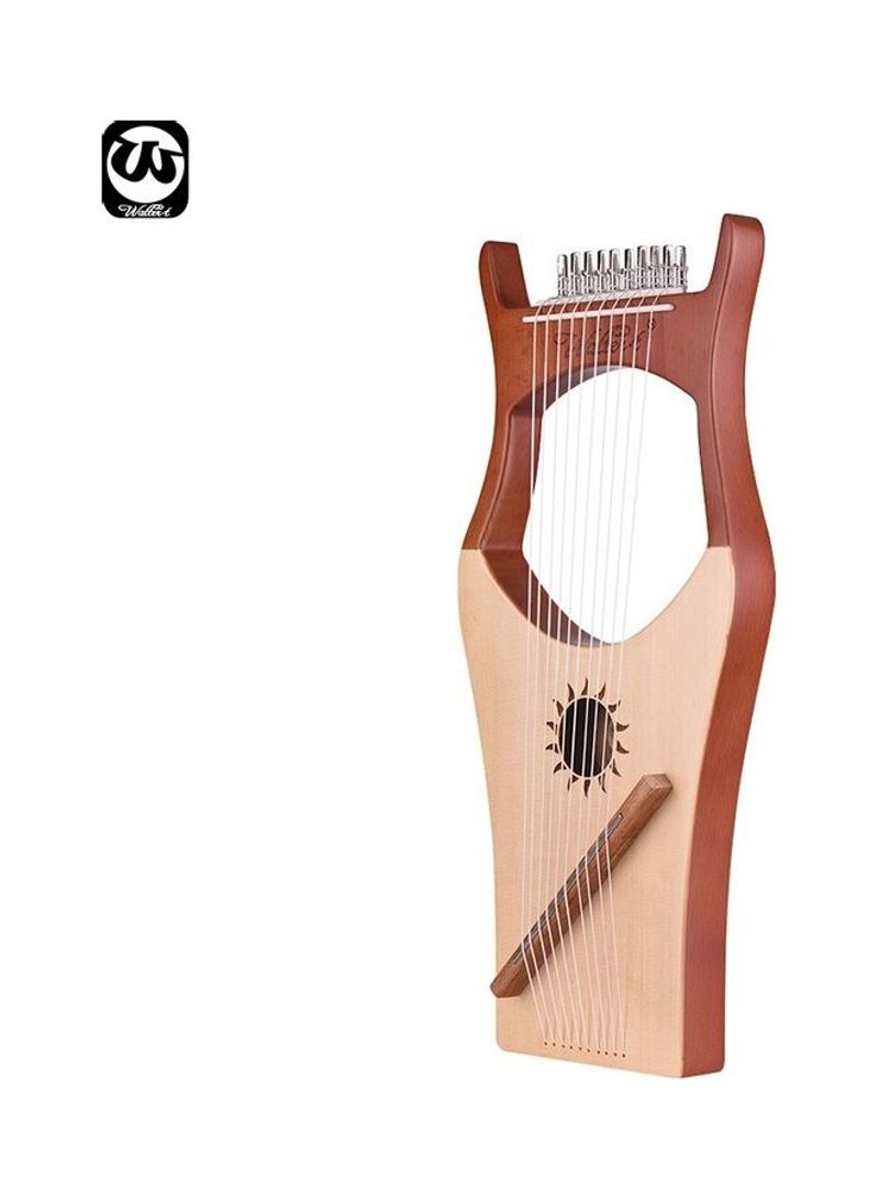 10-String Wooden Lyre Harp Nylon Backboard String Instrument
