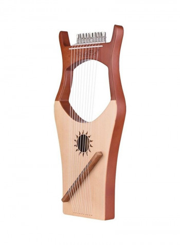 10-String Wooden Lyre Harp Nylon Backboard String Instrument